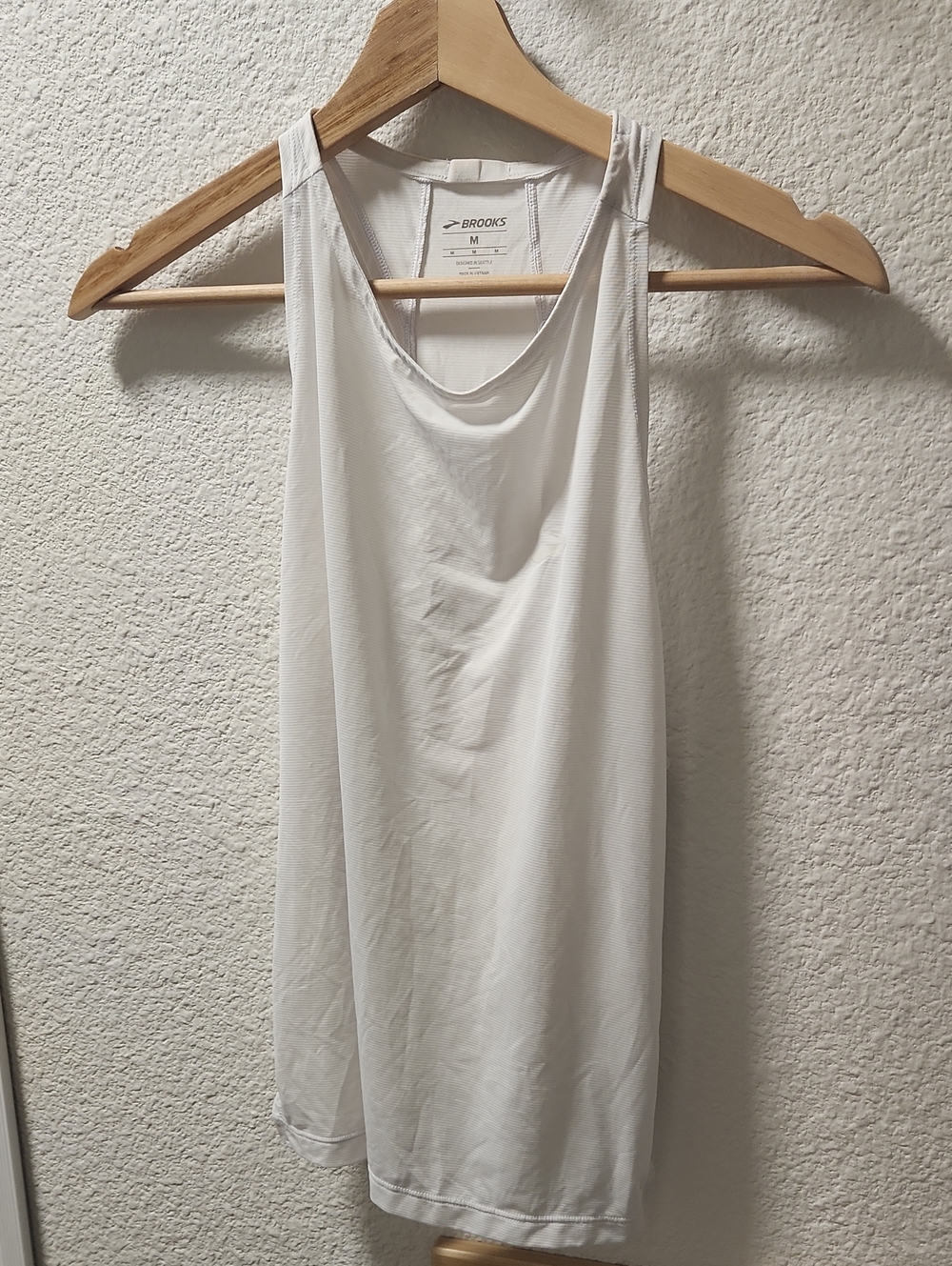 Brooks Sprint Free Tank Top Womens Medium White Running - Picture 2 of 16